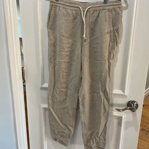 Zara mens linen jogger